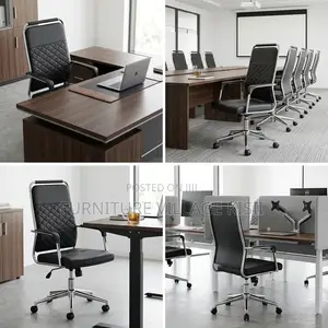 High-Back Executive Office Leather Chair