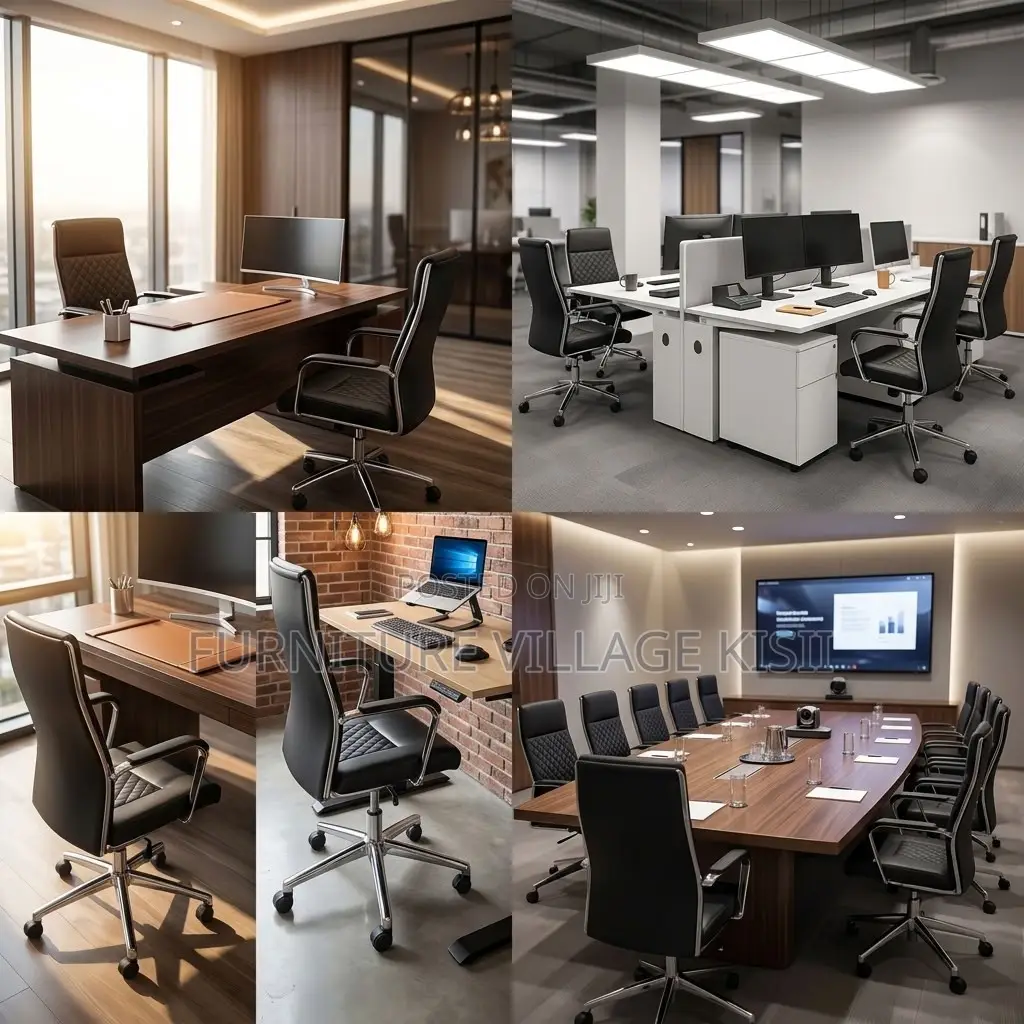 High-Back Executive Office Leather Chair