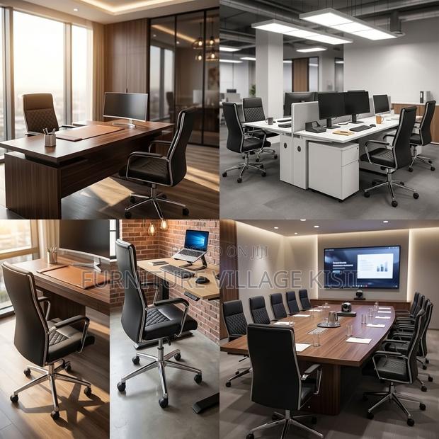 High-Back Executive Office Leather Chair - thumbnail 15