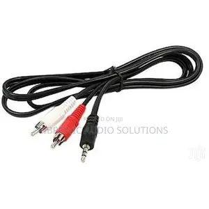 Classic 1 to 2 3.5mm Male Stereo Auxiliary Audio Jack - RCA Cable