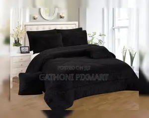 Complete Fluffy Duvet Set With 4 Pillowcases