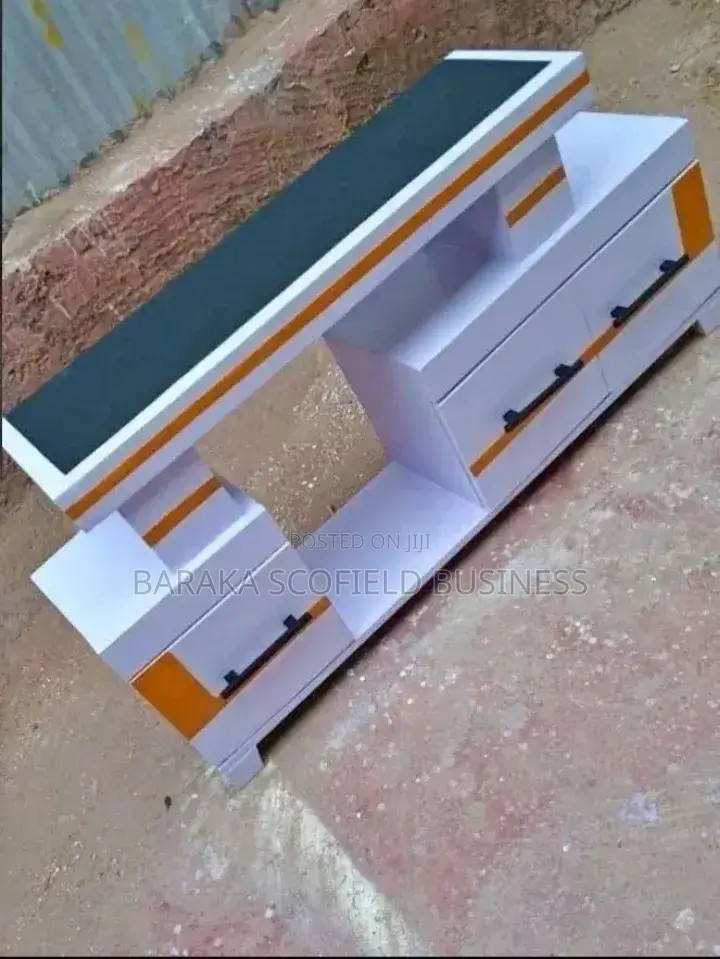 High-Quality TV Stand With Marble