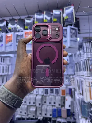 iPhone 18 Pro Max Clear Case With Burgundy Edges