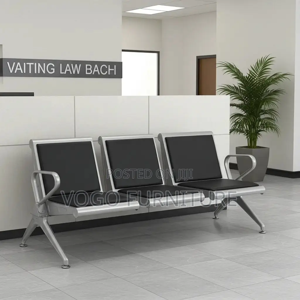 Reception Bench; 3-Seater Padded Reception Bench
