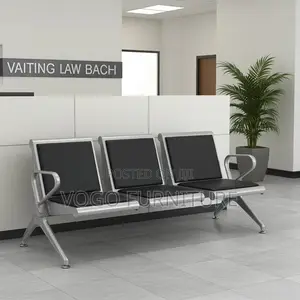 Reception Bench; 3-Seater Padded Reception Bench