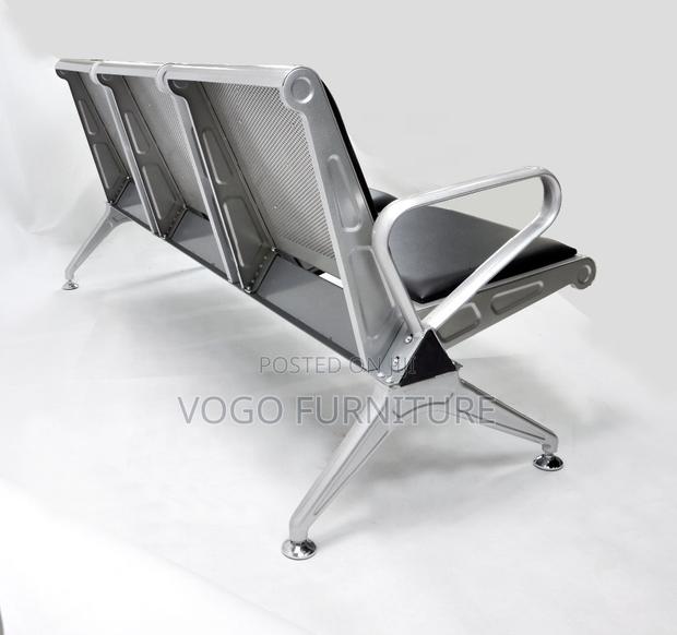 Reception Bench; 3-Seater Padded Reception Bench - thumbnail 7