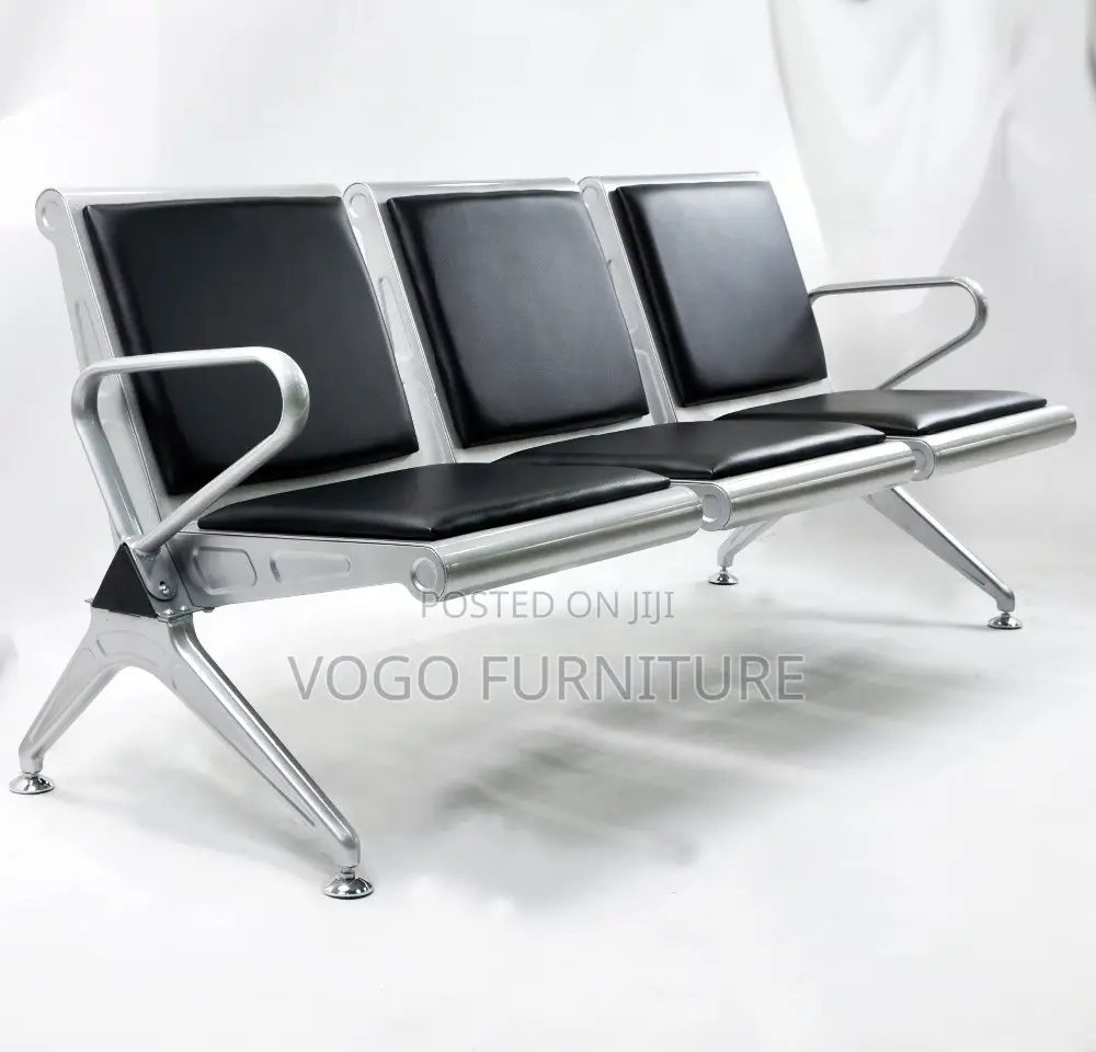 Reception Bench; 3-Seater Padded Reception Bench