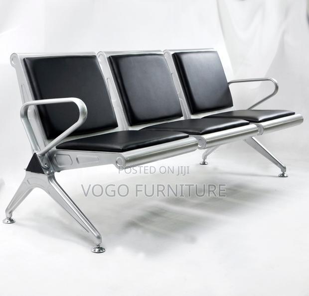Reception Bench; 3-Seater Padded Reception Bench - thumbnail 9