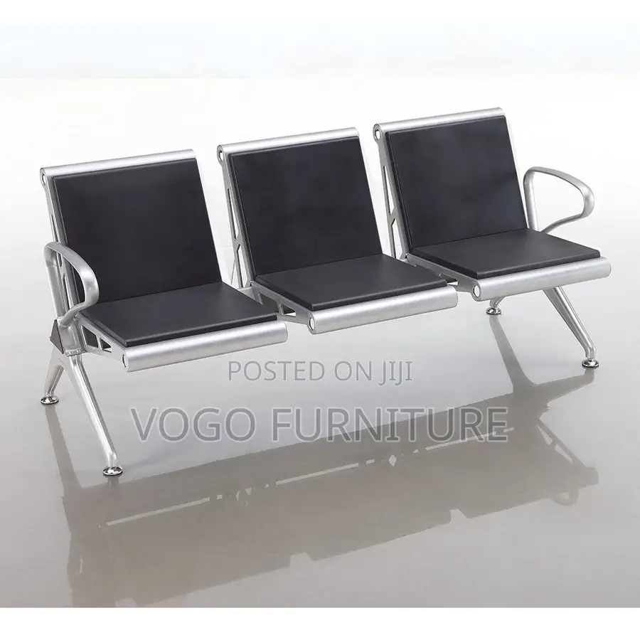Reception Bench; 3-Seater Padded Reception Bench