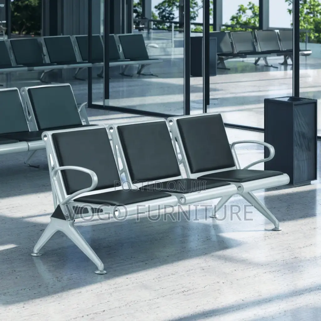 Reception Bench; 3-Seater Padded Reception Bench