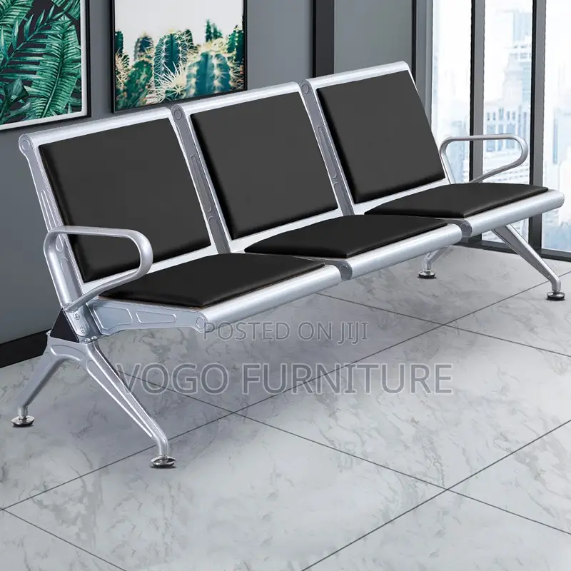 Reception Bench; 3-Seater Padded Reception Bench