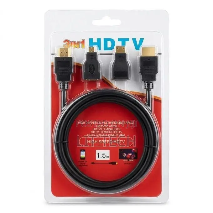3-in-1 HDMI Adapter Kit - HIGH SPEED 4K Connection