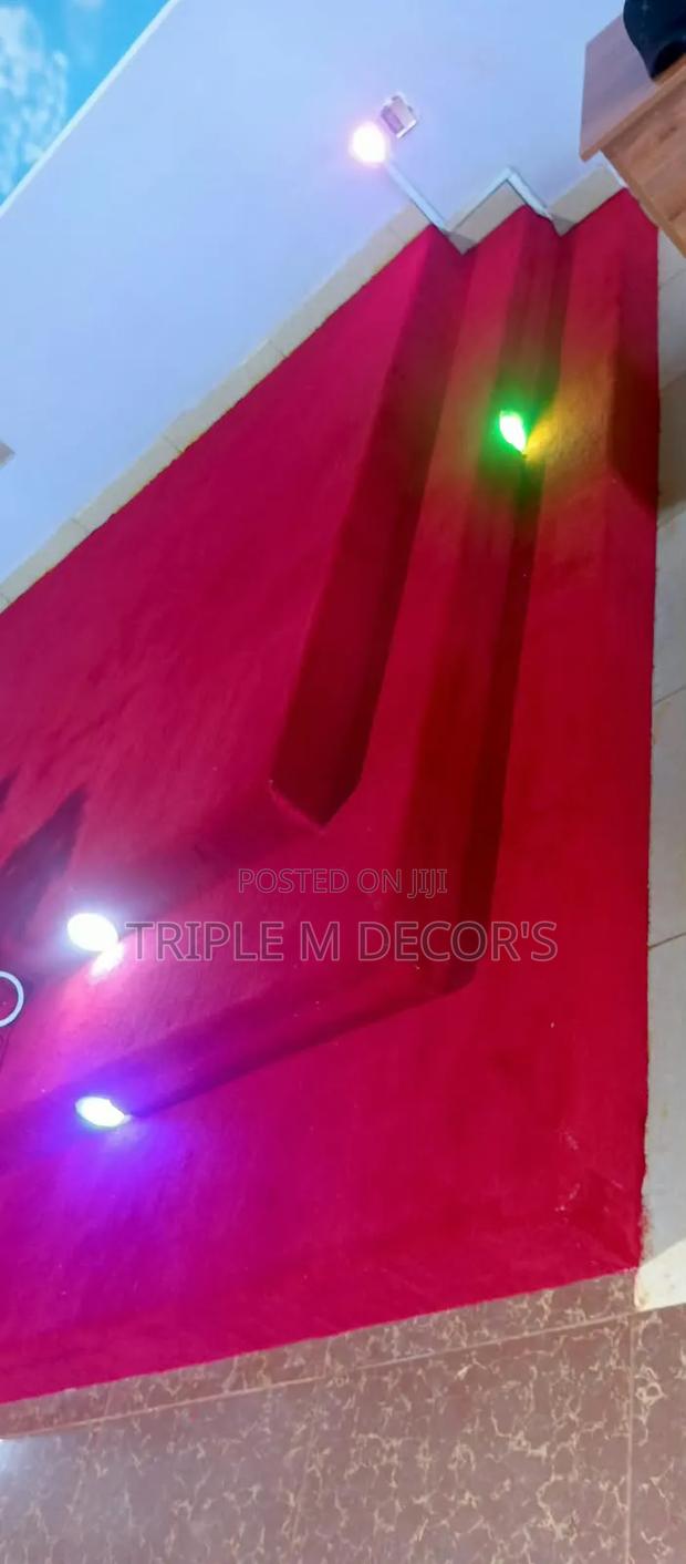 Red 8mm USA Wall Carpet for Churches - main view