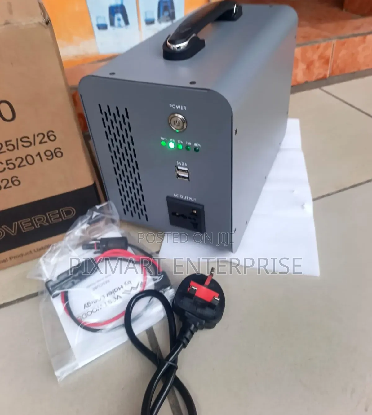 Portable Battery Backup Power Supply With USB Charging Ports
