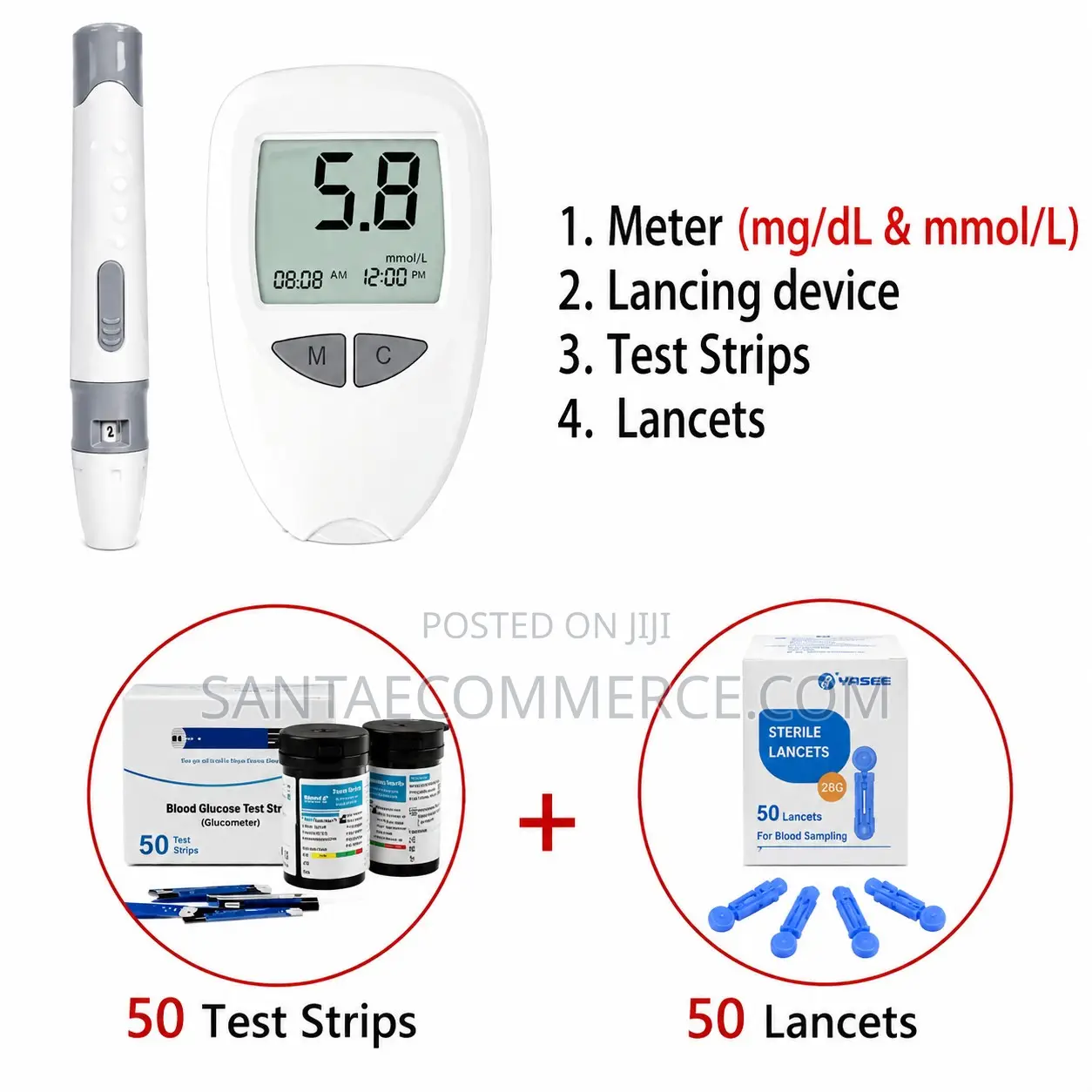 50M Blood Glucose Meter Kit KSh1,800