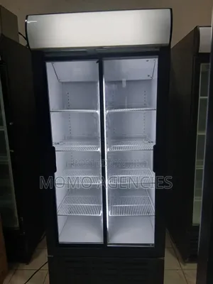 Sliding Double Door Display Fridge