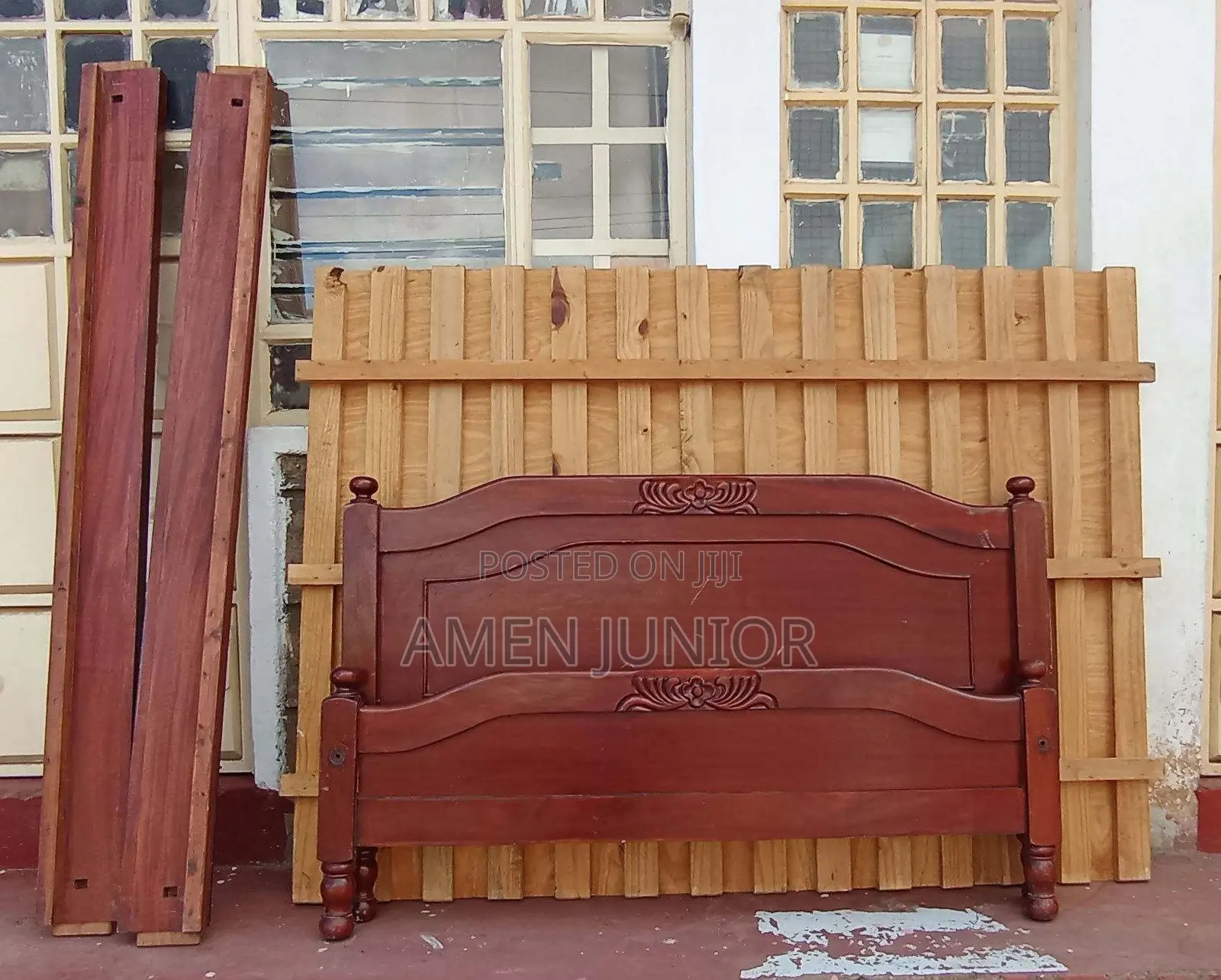 Mahogany Finished Panel Bed (5x6)