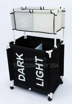 3 Tier Rolling Laundry Hamper