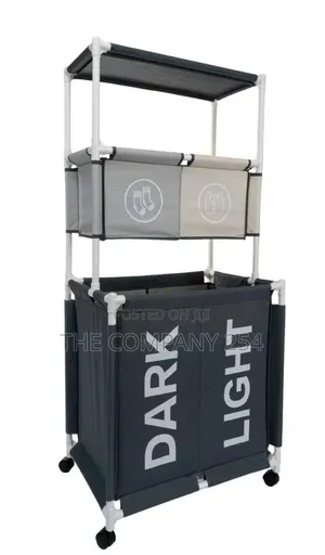 3 Tier Rolling Laundry Hamper