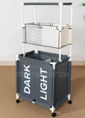 3 Tier Rolling Laundry Hamper
