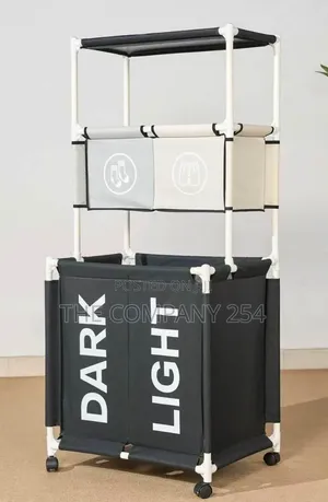 3 Tier Rolling Laundry Hamper