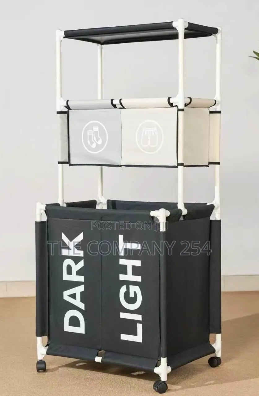 3 Tier Rolling Laundry Hamper