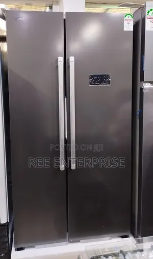 443 Litres Solstar Side by Side Nofrost Silver Refrigerator