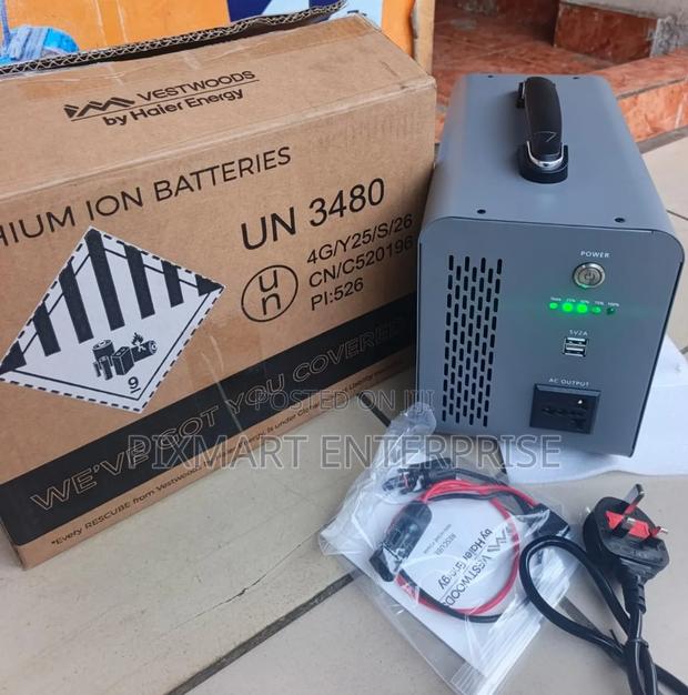 Portable Emergency Backup Battery With AC and USB Outputs - main view