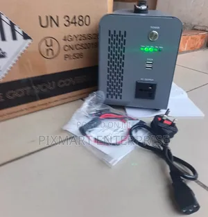 Lithium Battery Power Supply With AC Outlet and USB Ports