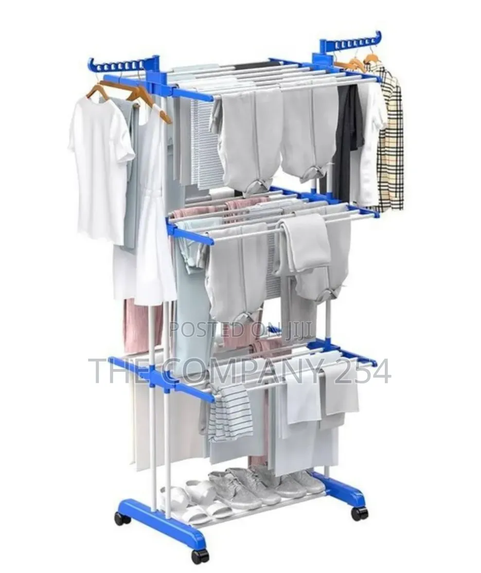 Detachable 50Kg 3 Layer Clothes Hanging Rack