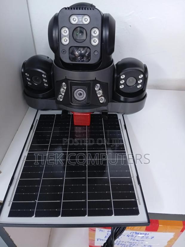 Smart Triple Lens Solar CCTV Camera With Remote 4G Access - main view