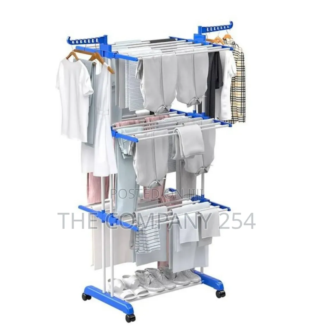 Detachable 50Kg 3 Layer Clothes Hanging Rack