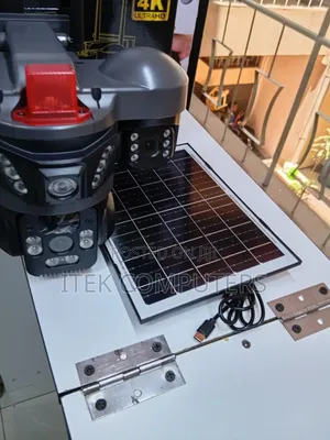Solar Powered Triple Lens CCTV for Construction Site Security