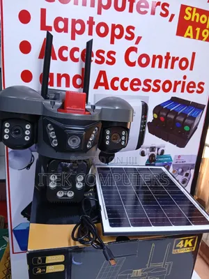 Triple Lens Solar CCTV Camera for Shops and Retail Premises