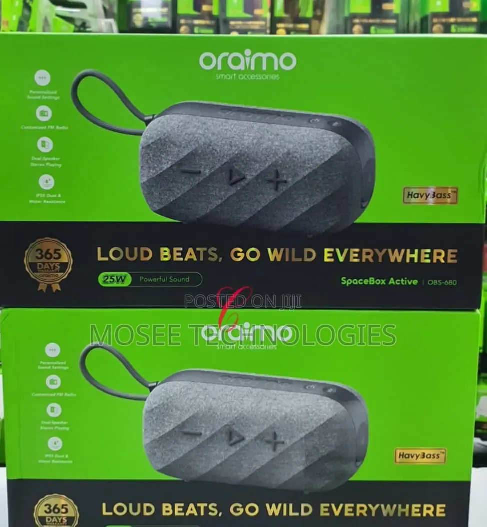 Oraimo SpaceBox Active OBS-680 25W Powerful Speaker