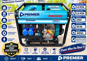 Premier Pm6500e Diesel Generator – 6.6kva ✓