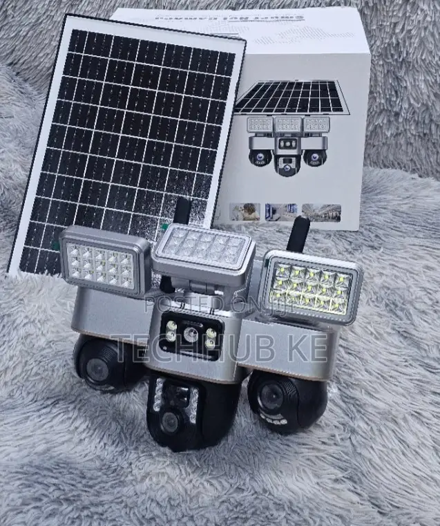 VTS 30 Smart 4G PTZ Camera – Triple Lens & Solar Floodlight Security
