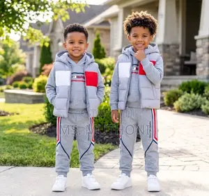 (3-10 Yrs )Hooded Puffer Vest / Joggers Tommy Hilfiger Set