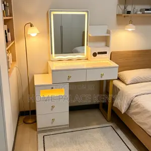 Dressing Table; Stylish Dressing Table With Storage Drawers and Mirror
