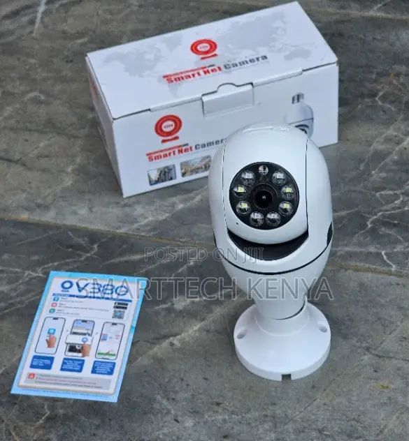 Smart CCTV Single Lens Bulb – Night Vision Wireless Camera