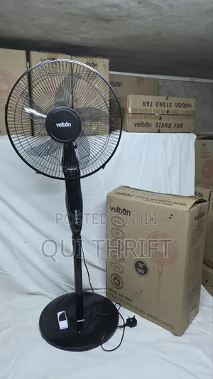 Velton Stand Fan With Round Base and Remote