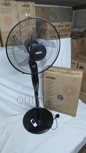Velton Stand Fan With Round Base and Remote