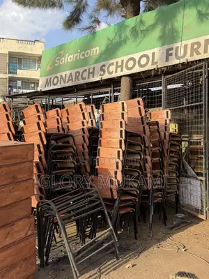 Brown Varnished School Chairs