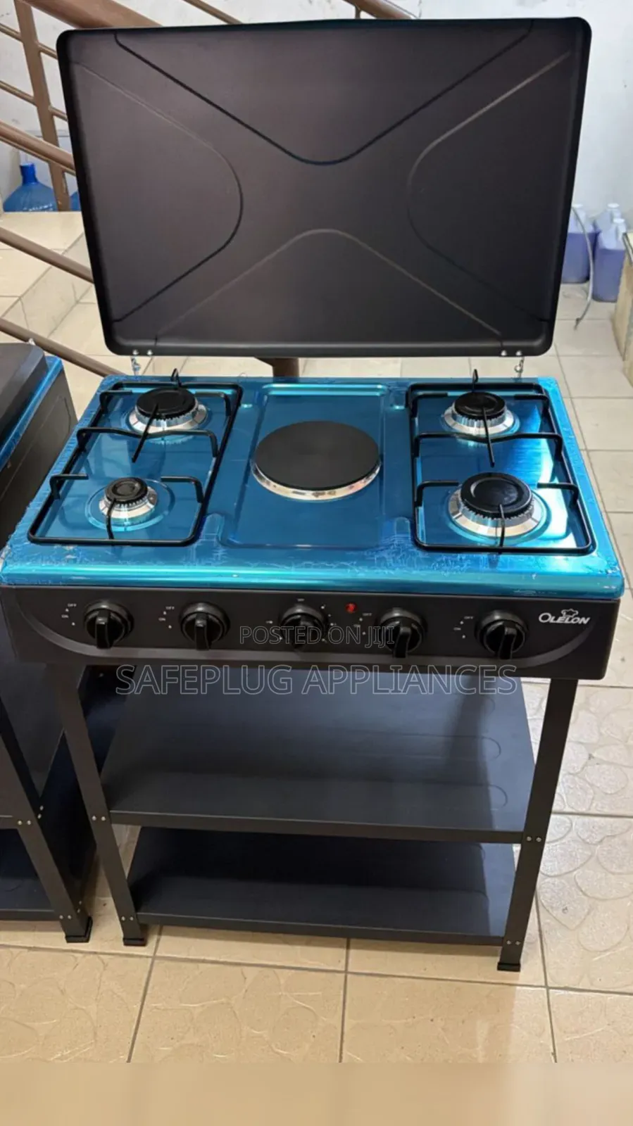 Olelon 4+1 Gas Cooker With Extra Shelf Space