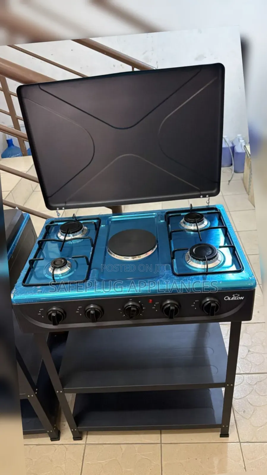 Olelon 4+1 Gas Cooker With Extra Shelf Space