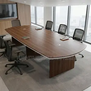Dark Walnut Office Boardroom Table