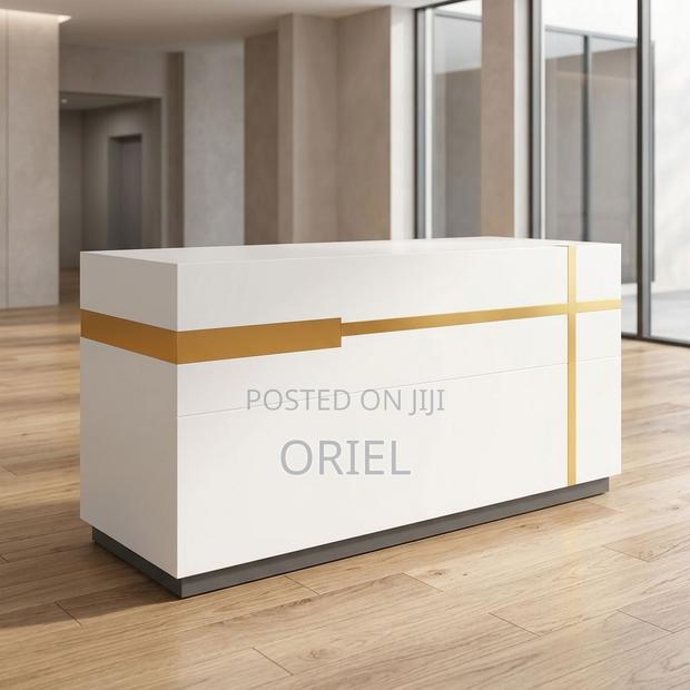 Office Desk : White Office Front Desk - thumbnail 10