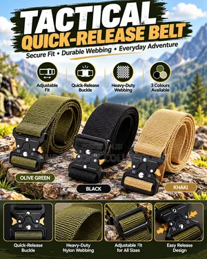 Quick Release Tactical Belt Available in Black,green and Brown