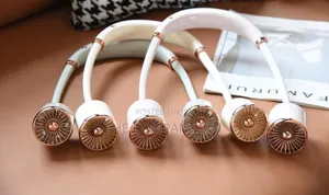 Gold Hanging Neck Small USB Fan