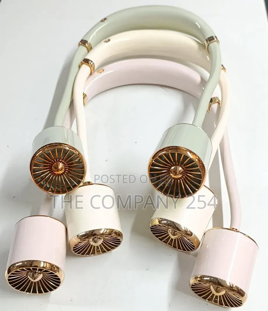 Gold Hanging Neck Small USB Fan